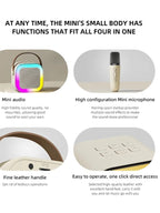 Portable Bluetooth Speaker with Wireless Mic | RGB LED Lights