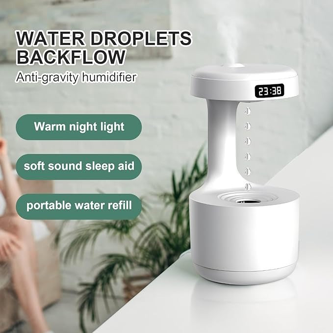 Creative Zip-top Can Air Humidifier USB Mist Maker Fogger with Colorful LED Light for Home Car Portable