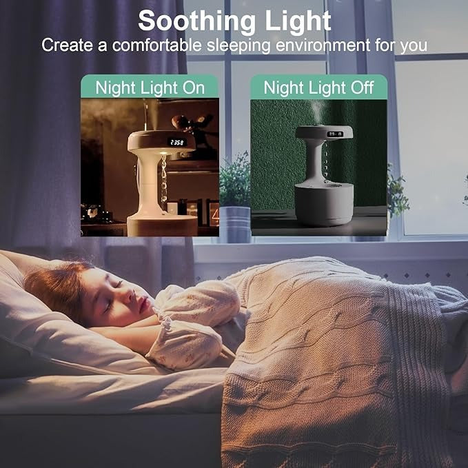 Creative Zip-top Can Air Humidifier USB Mist Maker Fogger with Colorful LED Light for Home Car Portable