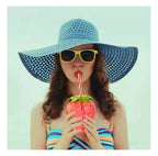 Large strawberry Straw Water Bottle