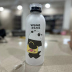 We Bear Panda Water Bottle 1000ml With Two Caps And Straw