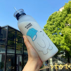 We Bear Panda Water Bottle 1000ml With Two Caps And Straw