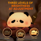 Cute Panda Silicone Night Light – Soft Touch LED Lamp for Kids Bedroom