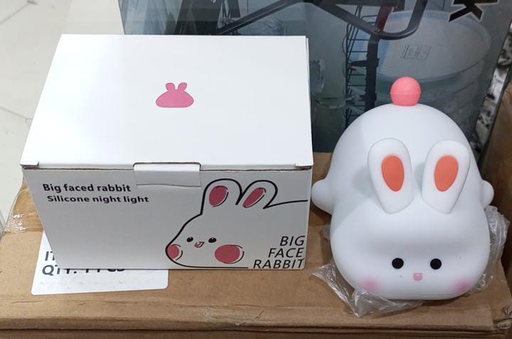 Cute Rabbit Silicone Lamp Soft Touch Night Light