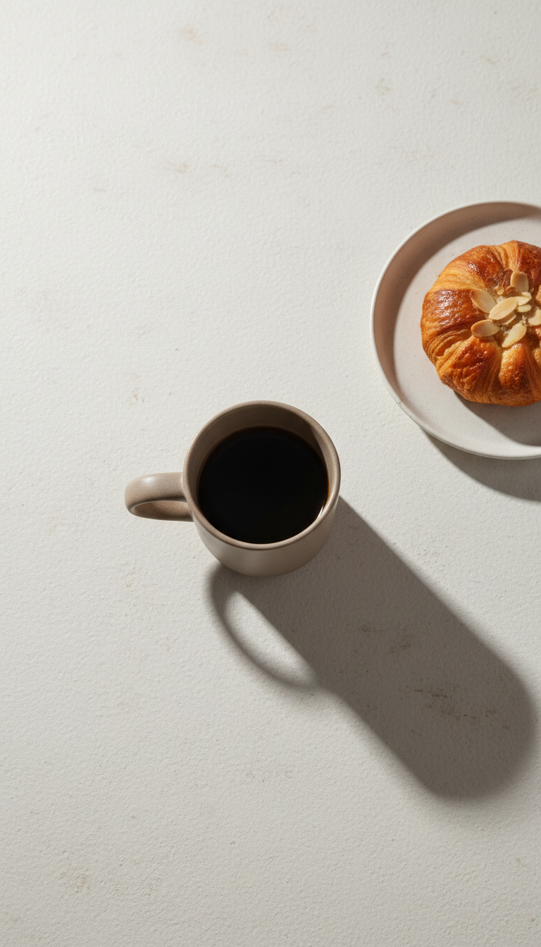 Hand-Poured Filter Coffee in Taupe Mug