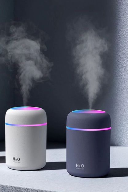 Creative Zip-top Can Air Humidifier USB Mist Maker Fogger with Colorful LED Light for Home Car Portable