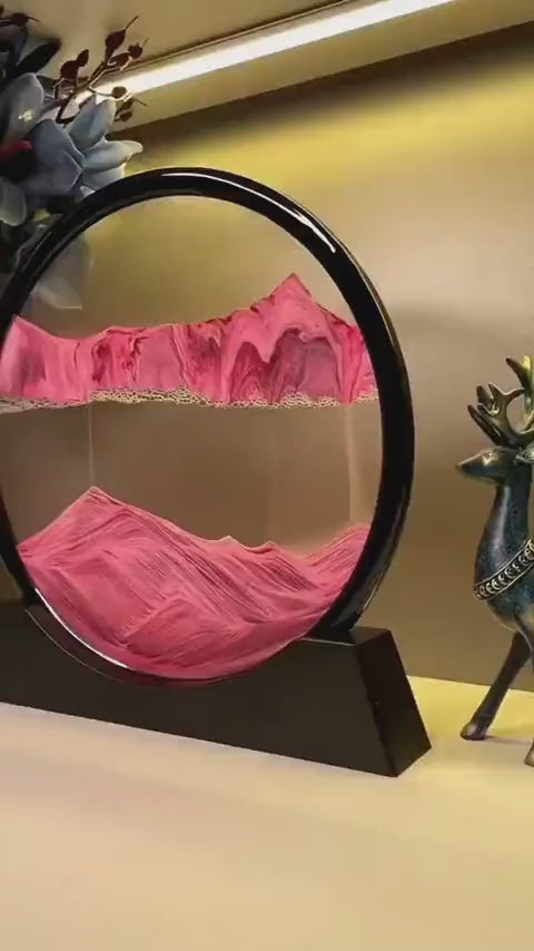 Moving Sand Art Picture – 3D Dynamic Deep Sea Sandscape with Display Stand - Without Light