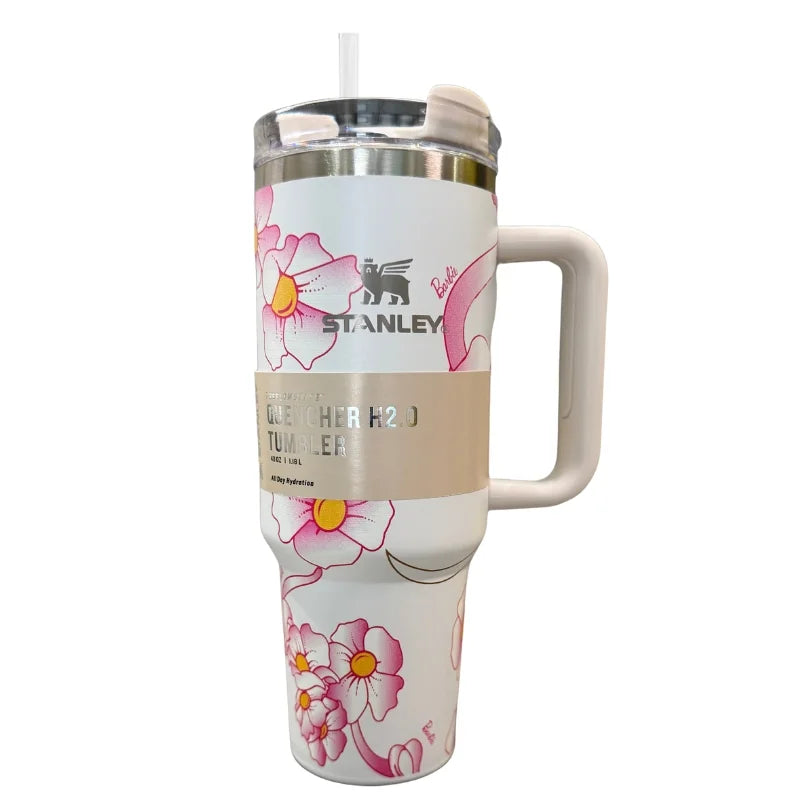 White Barbie Stanlay Tumbler | H2.0 Tumbler 1.18L Limited Edition
