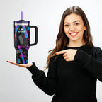Black Stylish Stanley Barbie Tumbler H2.0 Tumbler 1.18L Limited Edition Double Wall Vacuum Insulated