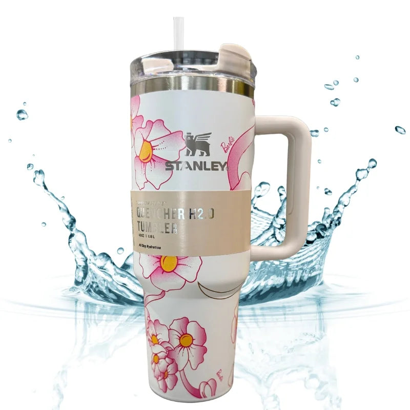 White Barbie Stanlay Tumbler | H2.0 Tumbler 1.18L Limited Edition