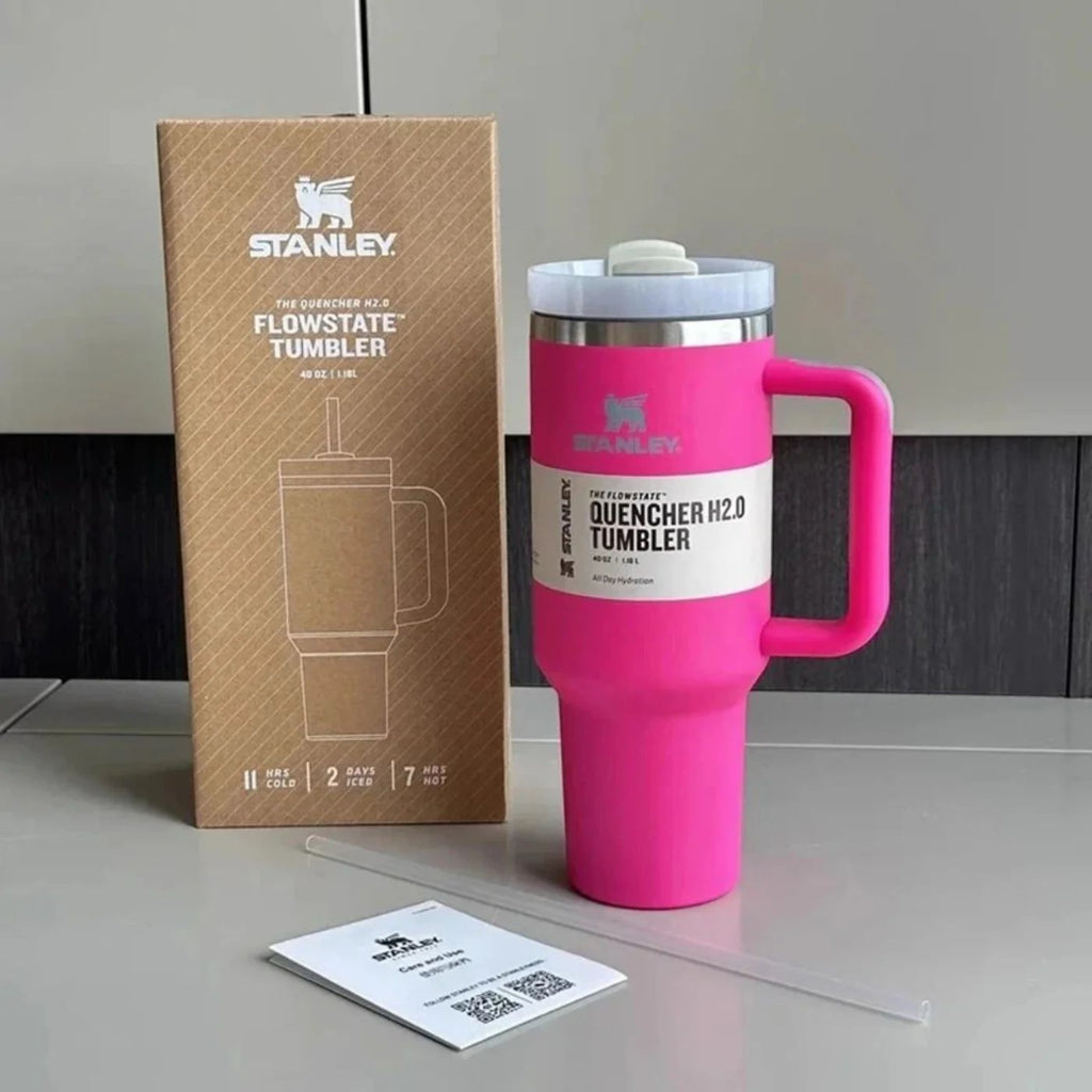 Pink Stanley 40 Oz Stainless Steel Tumbler