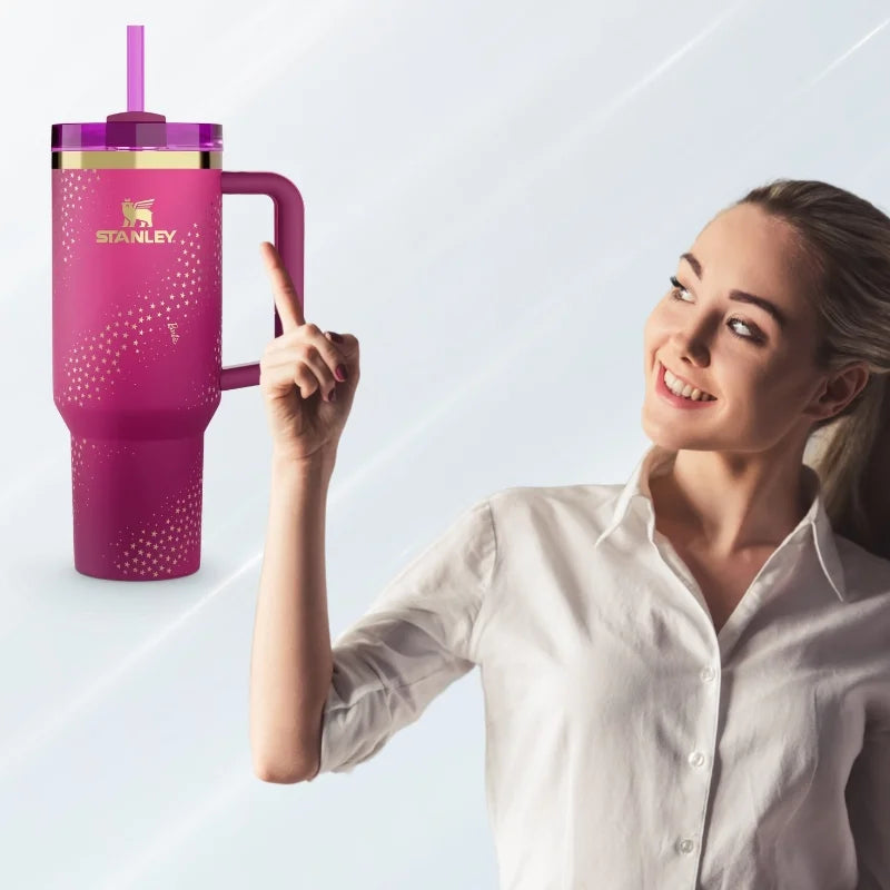 Star Pink Stylish Stanley Barbie Tumbler | H2.0 Tumbler 1.18L