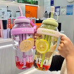 Ice Cream Water Bottle with Straw & Tea Infuser | 1400ml