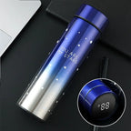 LED Temperature Display Water Bottle Stars Design