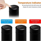 LED Temperature Display Water Bottle Stars Design